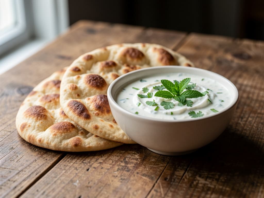 Naans et raïta